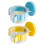 Vogelfutternäpfe mit Clips, transparent, 2er-Pack 4
