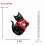 Black Cat Ornaments in Red Sweater 8PCS 5