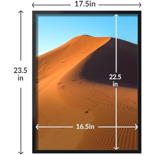 Black Picture Frame 17x23 inches HD Plexiglas 2