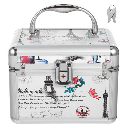 CD-Aufbewahrungsbox mit Eiffelturm-Blumenmuster