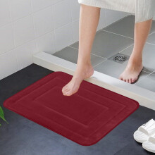 Tapis de bain Kayannuo en polaire corail antidérapante et absorbante