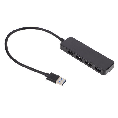 Draagbare USB 3.0-hub met 4 poorten voor laptops