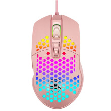 Wired Gaming Mouse with Glow and Hollow Design