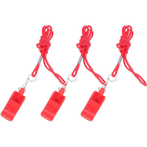 Fischietto di emergenza in nylon ABS, 3 pezzi