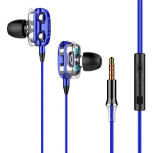 Prettyui trådbundna 3,5 mm in-ear-hörlurar med hög bas