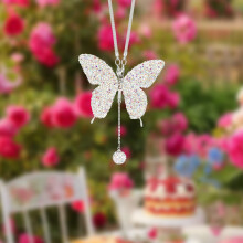 Decoración de Pascua para sala de estar: colgante de espejo de cristal