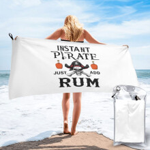 Kalóz Rum strandtörölköző Mikroszálas 80x150 cm