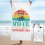 Toalha de praia de microfibra com citação feminista sobre o útero, 76 x 152 cm (30 x 60 polegadas). 1