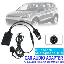 Mosiee 8-poliger AUX-Audiokabeladapter für Alpine KCM-123B