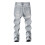 Slim fit ripped jeans for gutter lyseblå 11–12 år 7