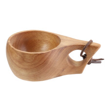 Feiona wooden mug with handle 12 oz portable eco-friendly