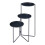 Supporto per piante - HELLOSHOP26 - 3 livelli - metallo - nero - 70 x 48 x 25 cm 3