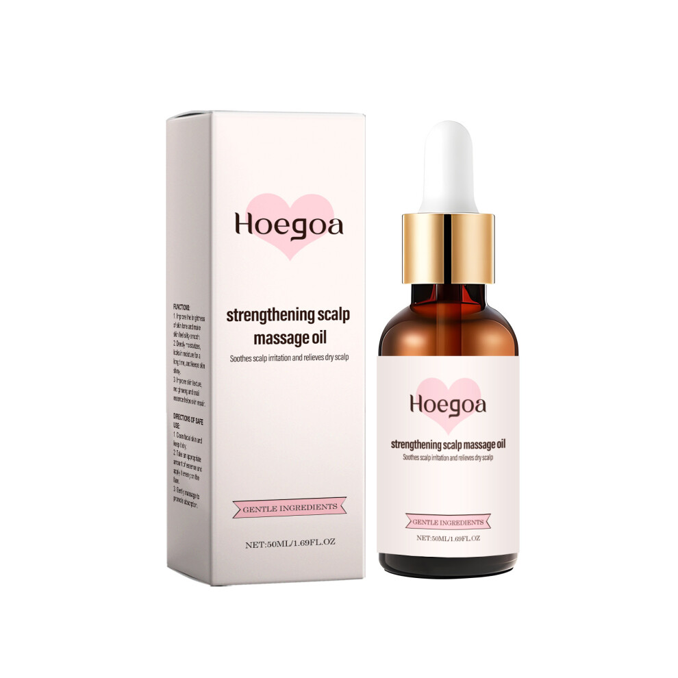 HOEGOA Scalp Massage Oil Nourishes and Soothes the Scalp, Gentle and Makes Hair Shiny and Smooth Rosemary Oil