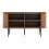 Buffet bas - HELLOSHOP26 - Buffetkommode - 140 x 40 x 75 cm - 2 Schiebetüren - Nussbaum-Effekt 3