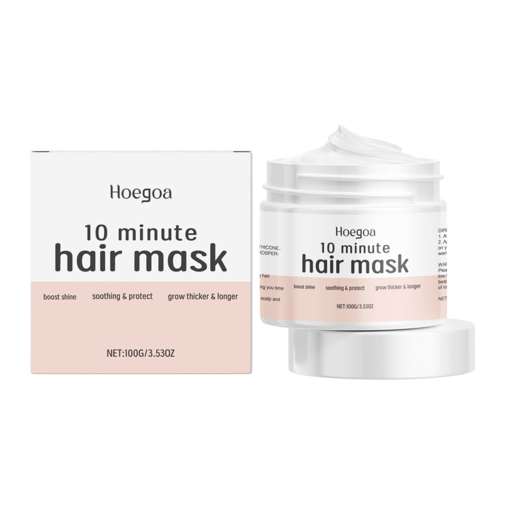 HOEGOA deep nourishing care hair mask nourishes hair, deeply hydrates and moisturizes, improves dry and frizzy hair