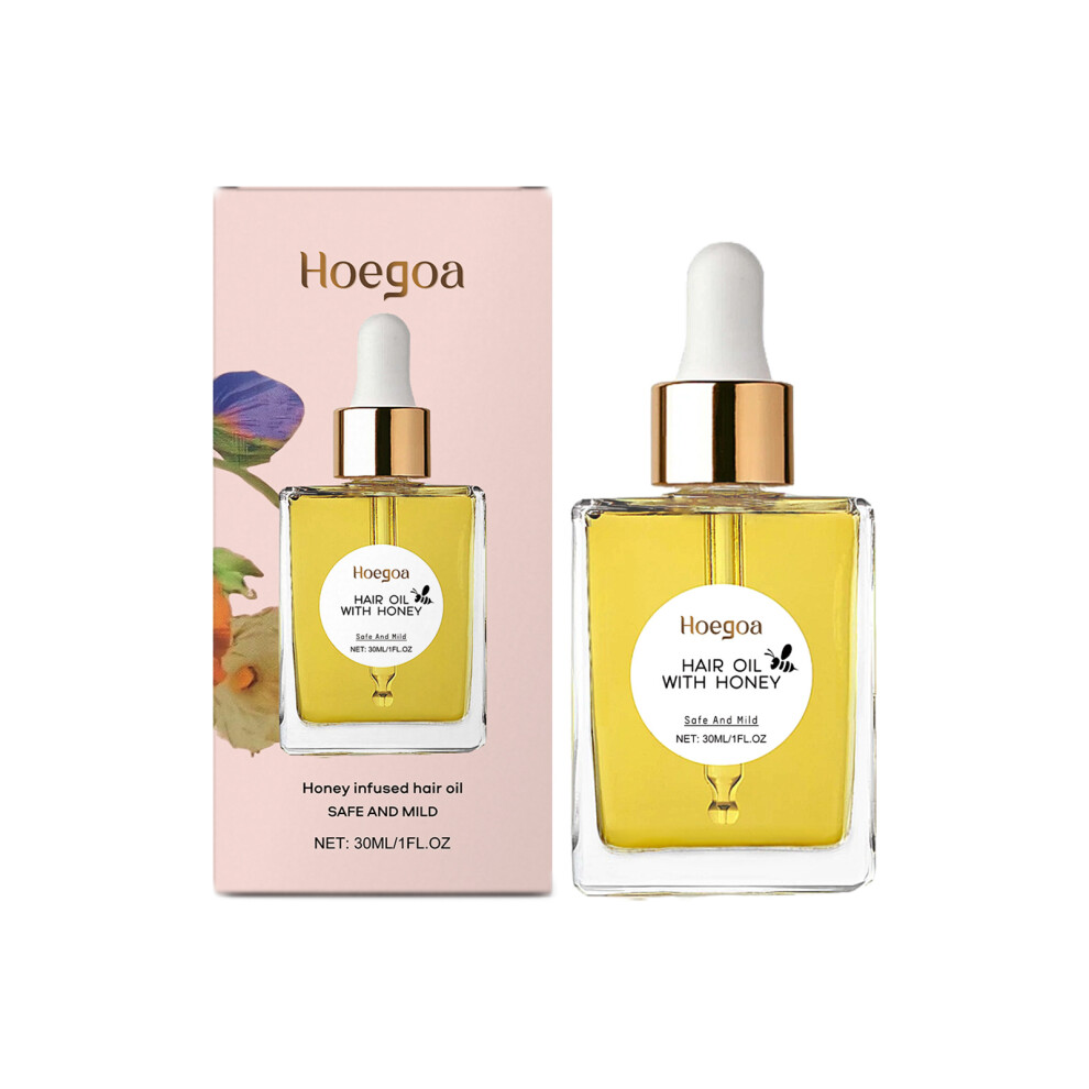 HOEGOA Honey Nourishing Hair Oil Scalp Care Essence nourishes the scalp, absorbs nutrients, and smoothes hair.