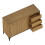 Buffets - HELLOSHOP26 - Sideboard 120 x 40 x 76,5 cm - 2 Türen 3 Schubladen - Dunkel Eiche Effekt - Push-to-Open 4