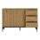 Buffets - HELLOSHOP26 - Sideboard 120 x 40 x 76,5 cm - 2 Türen 3 Schubladen - Dunkel Eiche Effekt - Push-to-Open 5