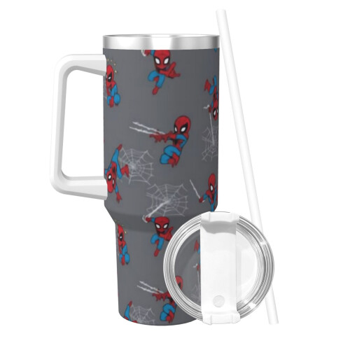 Ποτήρι Stitch 40oz από ανοξείδωτο ατσάλι με λαβή και καλαμάκι 1