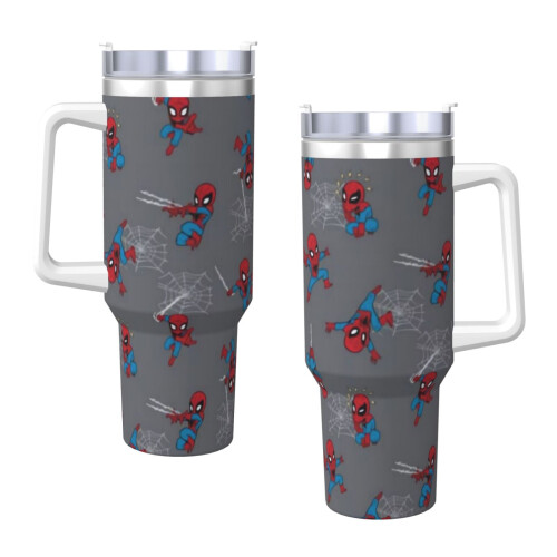 Ποτήρι Stitch 40oz από ανοξείδωτο ατσάλι με λαβή και καλαμάκι 2