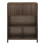 Commodes - HELLOSHOP26 - 80 x 28 x 103 cm - Effet noyer - 4 compartiments modulables - Push-to-Open 5