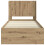 VidaXL vidaXL Bed Frame with Storage and Headboard Artisan Oak 75 x 190 cm 2