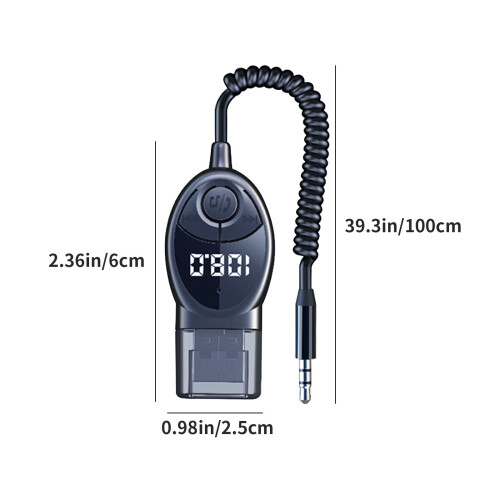 Car FM transmitter with Bluetooth and voltmeter 2
