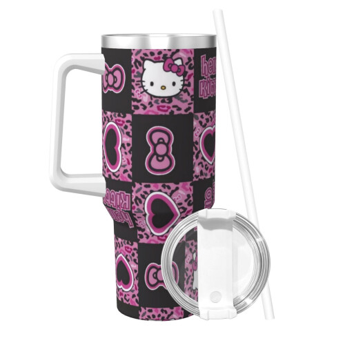 Εξατομικευμένο ποτήρι Hello Kitty 40oz από ανοξείδωτο ατσάλι με 1