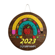 Miayilima Hangs2024Nouvelle règle Crayon Fruit Arc-en-ciel Porte Décoration pédagogique Liste Cadeau étudiant enseignant B