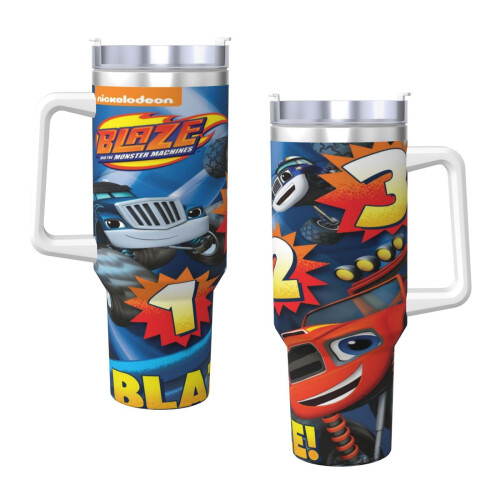 Ποτήρι Blaze 40oz από ανοξείδωτο ατσάλι για ταξίδι με λαβή 2