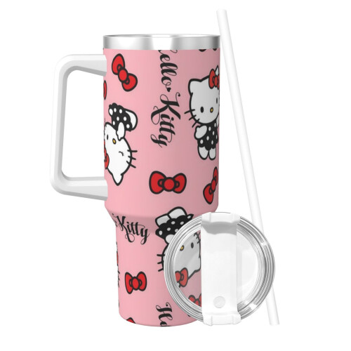 Εξατομικευμένο ποτήρι Hello Kitty 40oz από ανοξείδωτο ατσάλι με 1