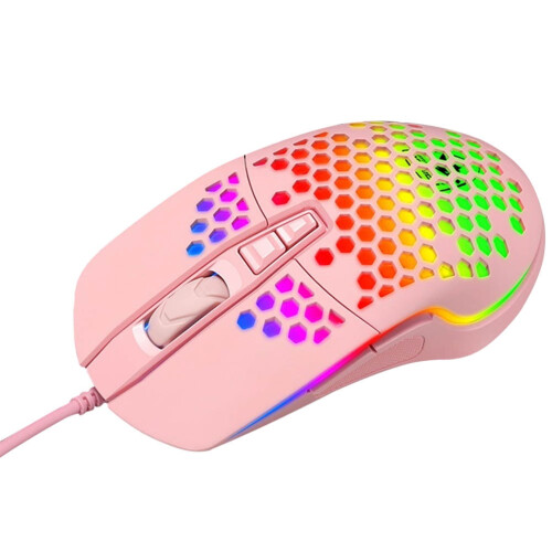 Wired Gaming Mouse with Glow and Hollow Design 2