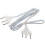 Epee body cord fencing cable clear 3-wire 3