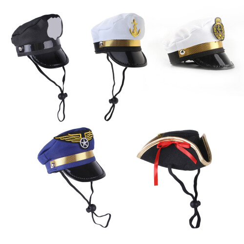 Couvre-chef pour chat, chapeau de Pirate, couvre-chef-capitaine 1