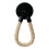 Kitchen towel hook with rope roll rack 2