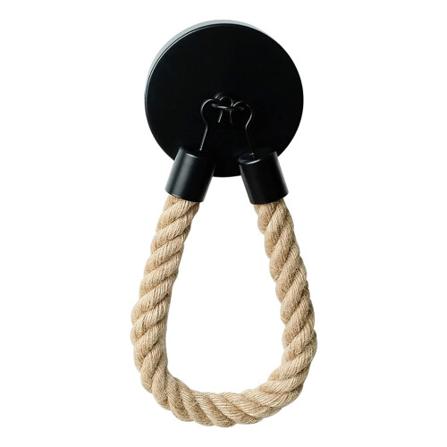 Kitchen towel hook with rope roll rack 1