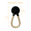 Kitchen towel hook with rope roll rack 3