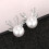 Pearl Antler Stud Earrings for Women 1 Pair 3