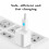 Prettyui CR425 oplaadbare batterijset met USB-oplader 6
