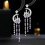 S925 Silver Star Moon Castle Earrings 1 Pair 3