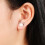 Pearl Antler Stud Earrings for Women 1 Pair 8