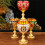 Medieval-style metal goblet drinking cup 1 piece 7