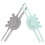 Silent Door Lock Set for Baby Safety 2 pcs 1