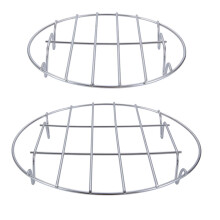 Stainless Steel Steamer Rack Storage Shelf 2 PCS