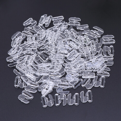 50 Stück Bikini-Clips, Haken, Druckknöpfe,-Transparent