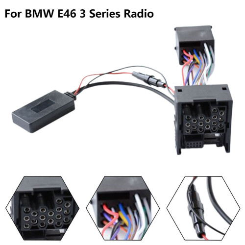 Cuibheoir Raidió Bluetooth AUX BMW E46 Sraith 3 10 biorán 2