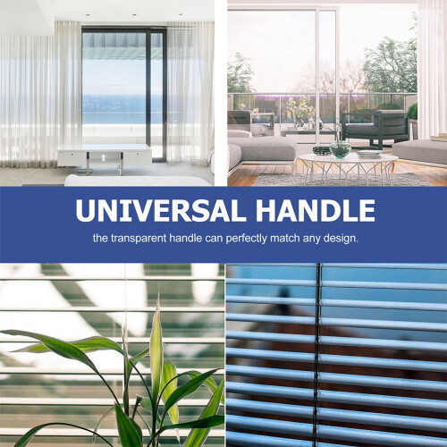 Plastic Vertical Blind Wand Replacement Parts White 8 pcs 2