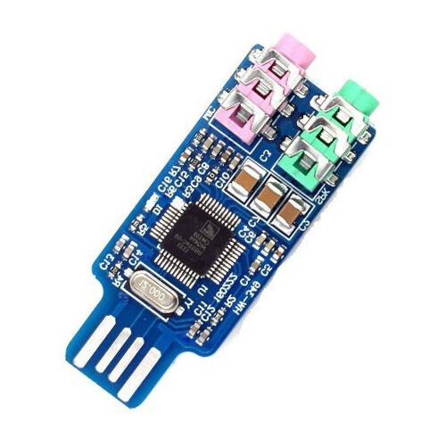 CM108USB Geluidskaartmodule Compacte Draagbare Externe Audio 2