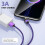 USB Type C Data Cable with 90 Rotation and 3A Fast 8