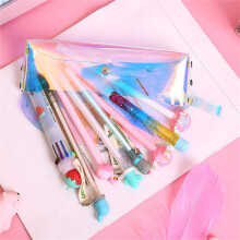 Transparent pencil case for girls, large size